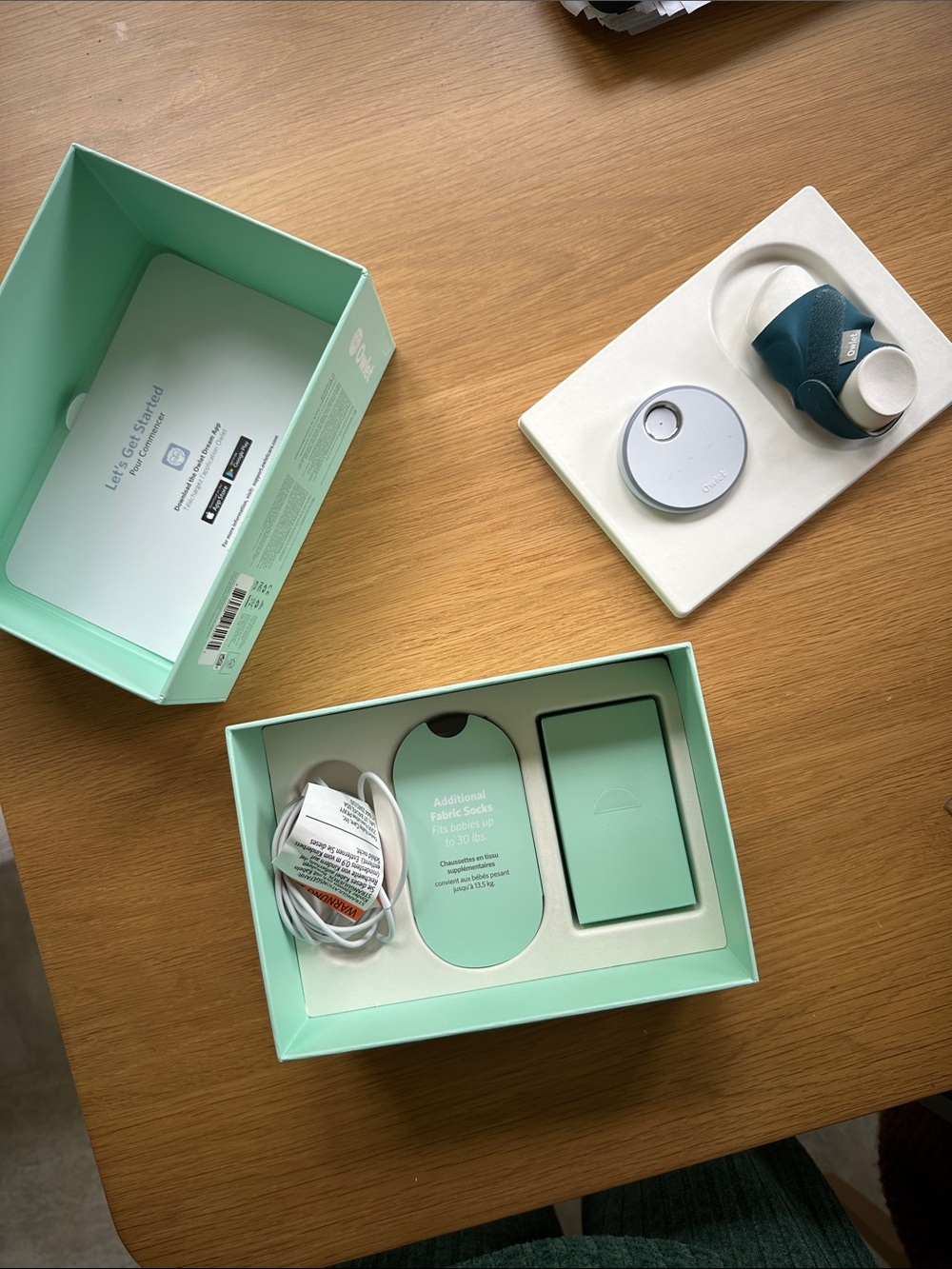 Smart Baby Socks Monitor - Teal